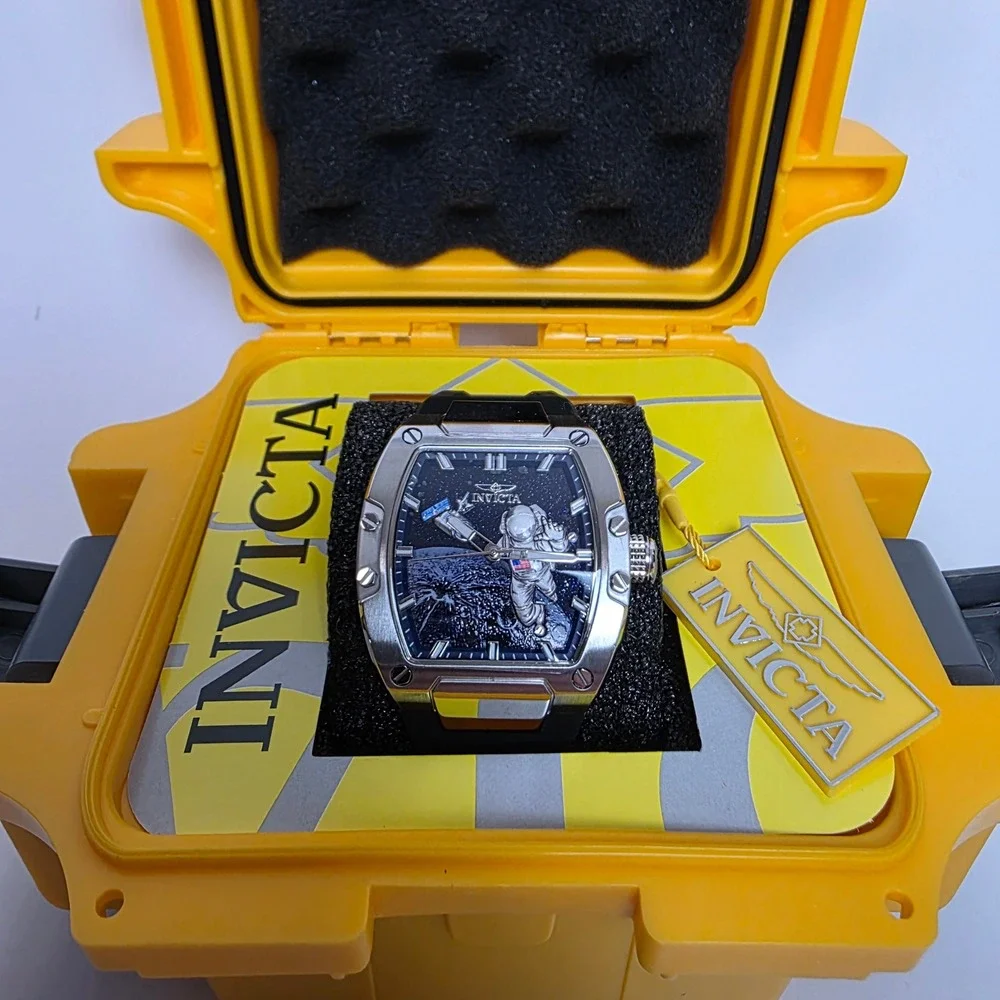 Invicta S1 Rally Moonlander Men's Watch 43mm Black 50643 New Diver Box Included